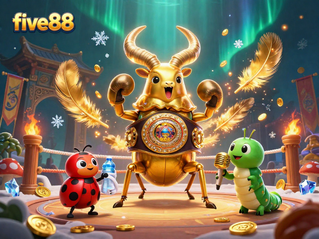 Join five88 in the ultimate gaming showdown featuring an epic boxing beetle match!
