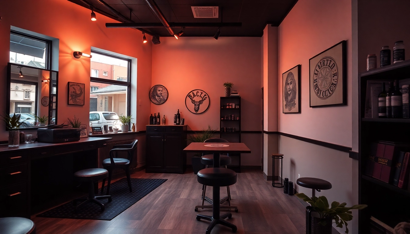 Professionelles Tattoo Studio München mit einzigartigen Designs und kreativen Künstlern bei der Arbeit.