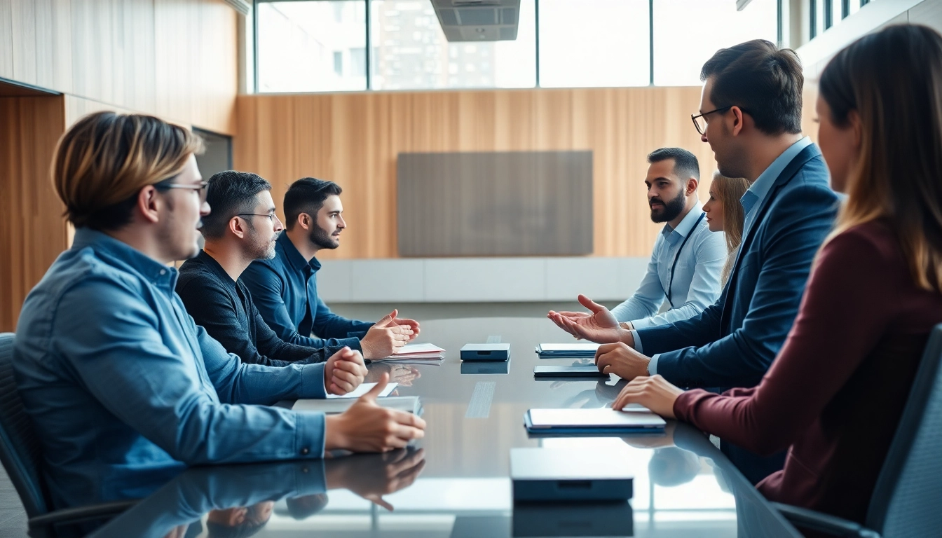 Headhunter Ingenieure beraten erfolgreich in einer modernen Büroumgebung.