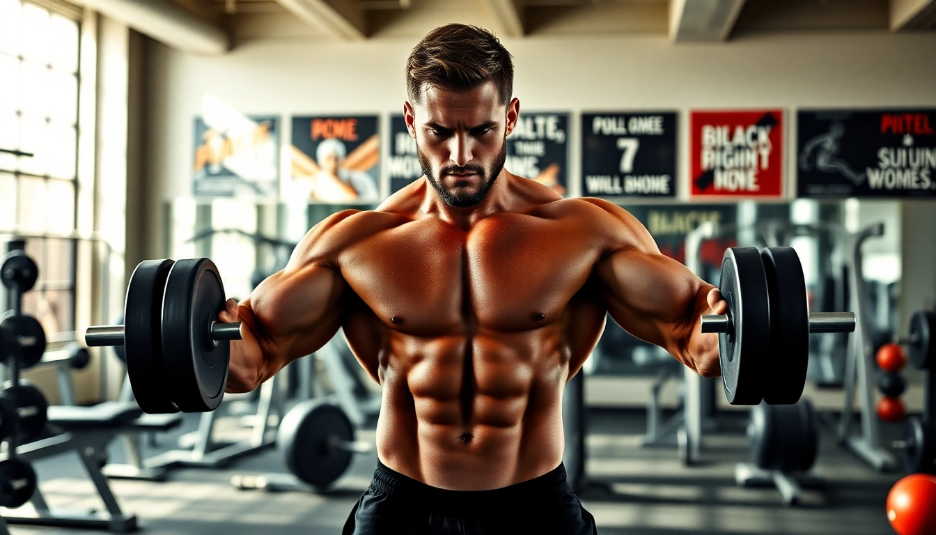 Decabal Nandrolone Decanoate Anwendung durch einen Fitnessmodell im Fitnessstudio zeigen.