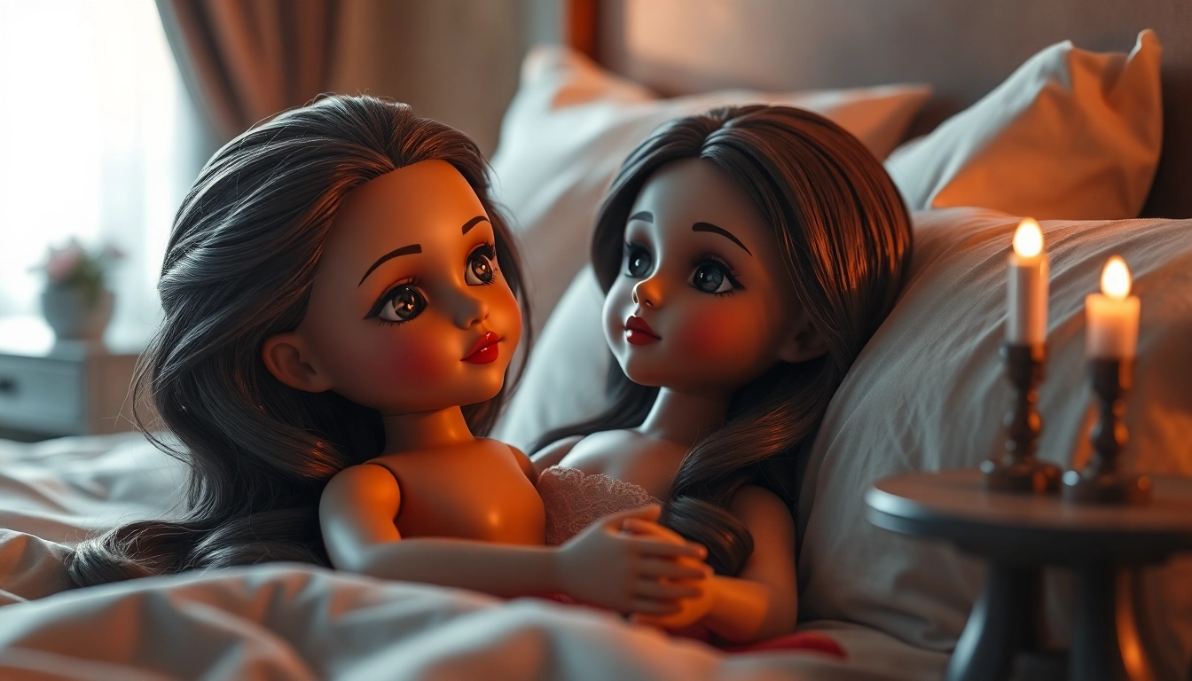 Erleben Sie die faszinierenden Love Dolls, realistisch und ansprechend in einem romantischen Setting.