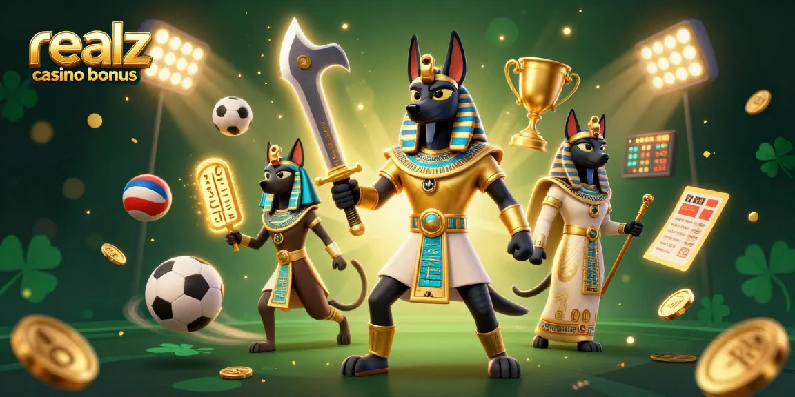 Erlebe den realz casino bonus in einem actionreichen Setting mit Anubis und Bastet.
