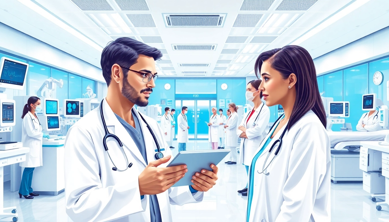 deus medical: Moderne medizinische Einrichtung mit fortschrittlichen medizinischen Geräten und Mitarbeitern
