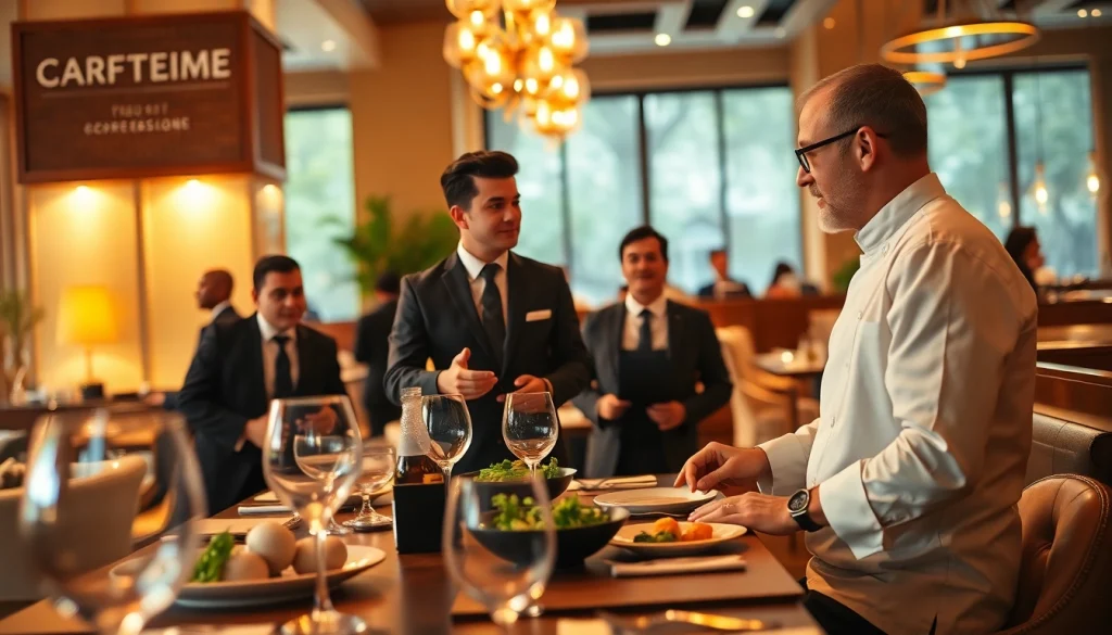Headhunter Gastronomie berät Restaurantführungskräfte in einem eleganten Ambiente.